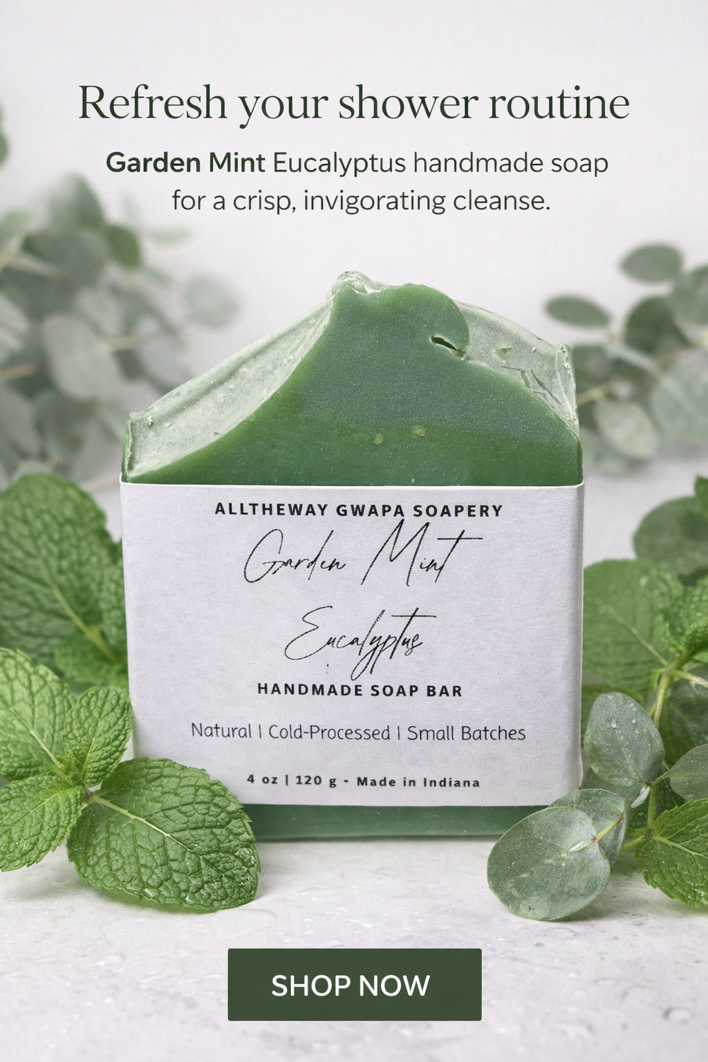 Garden Mint Eucalyptus Soap Bar