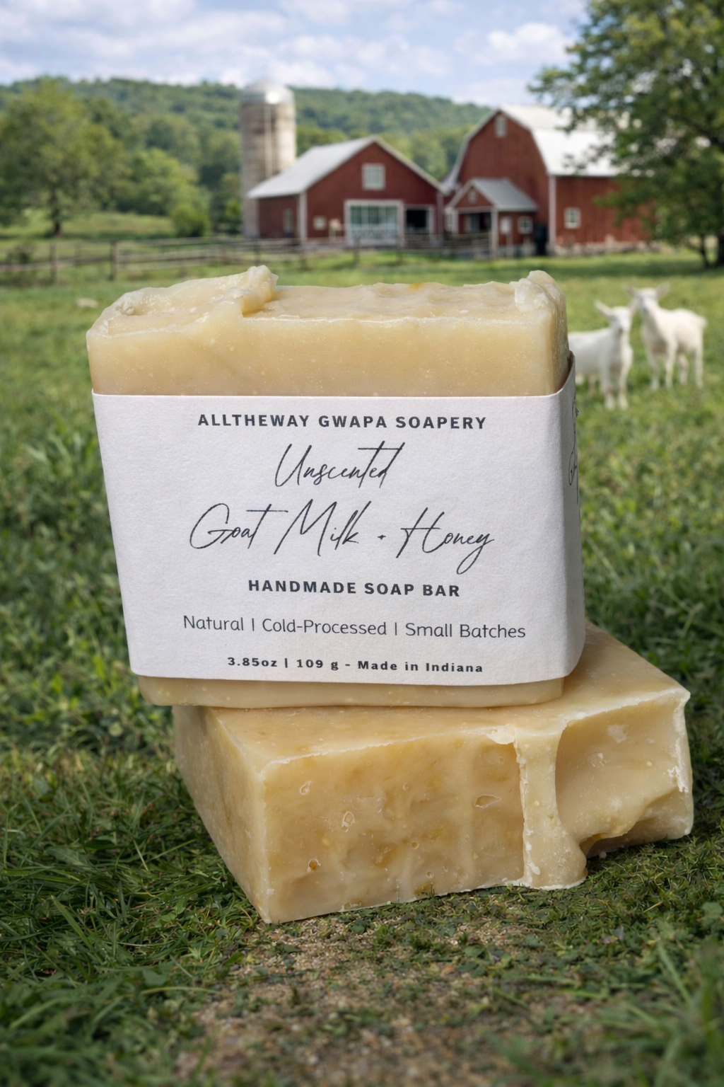 Unscented Goat Milk + Honey Soap Bar