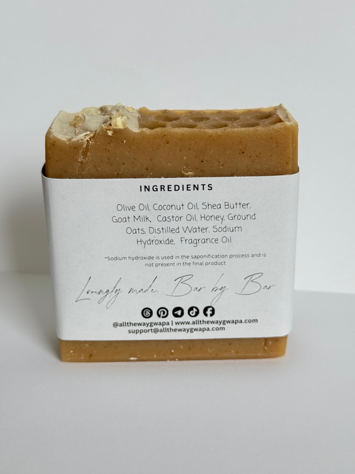 Milk + Oats + Honey Soap Bar