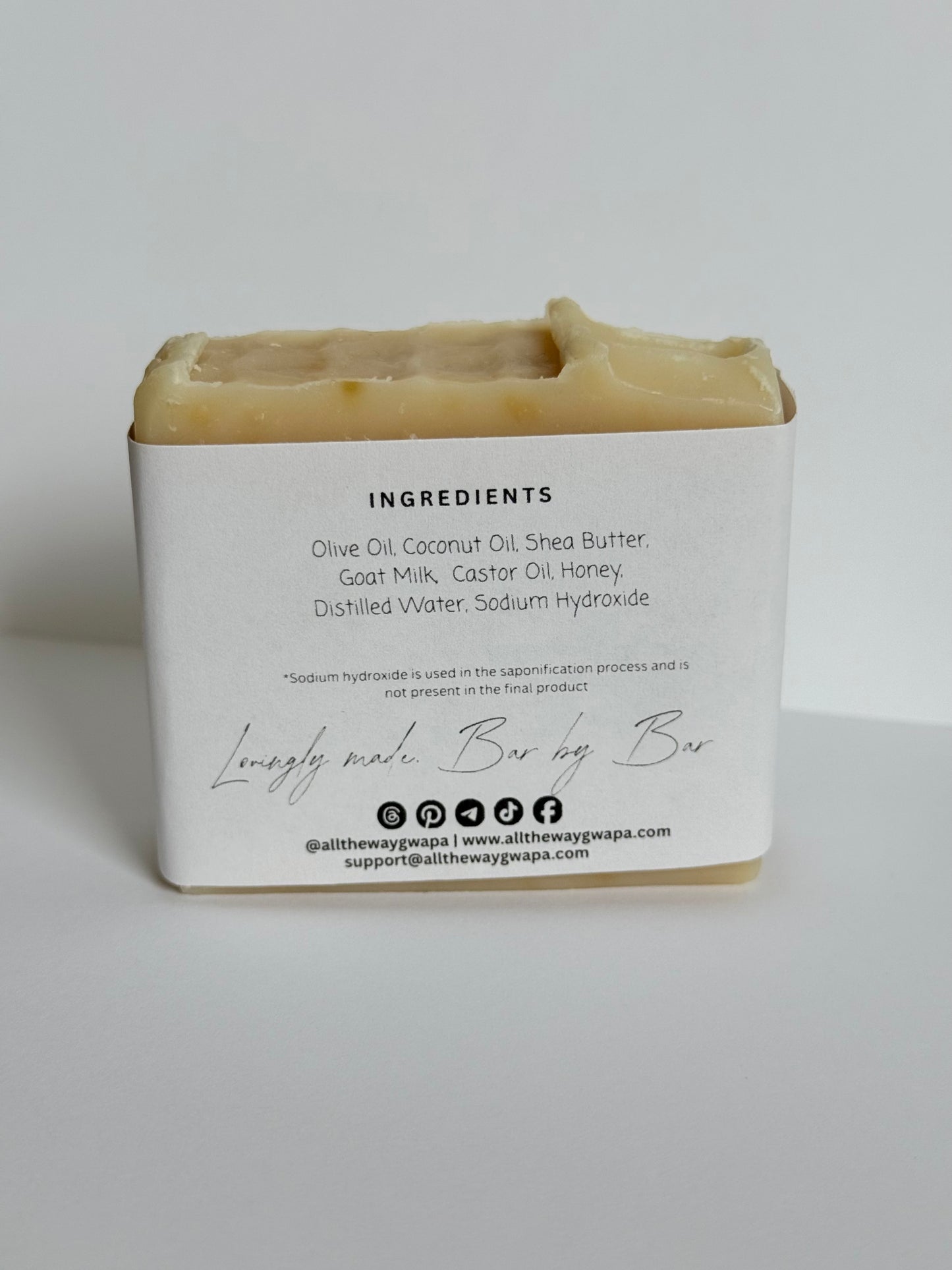 Unscented Goat Milk + Honey Soap Bar